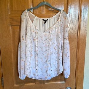 White House Black Market Floral printed blouse